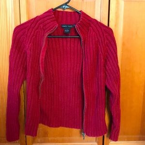 Beautiful Zip Up Crew Neck Sweater